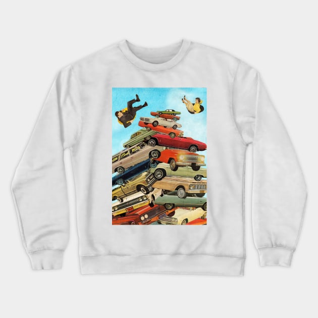 Junkyard Crewneck Sweatshirt by collagebymarianne (Marianne Strickler)